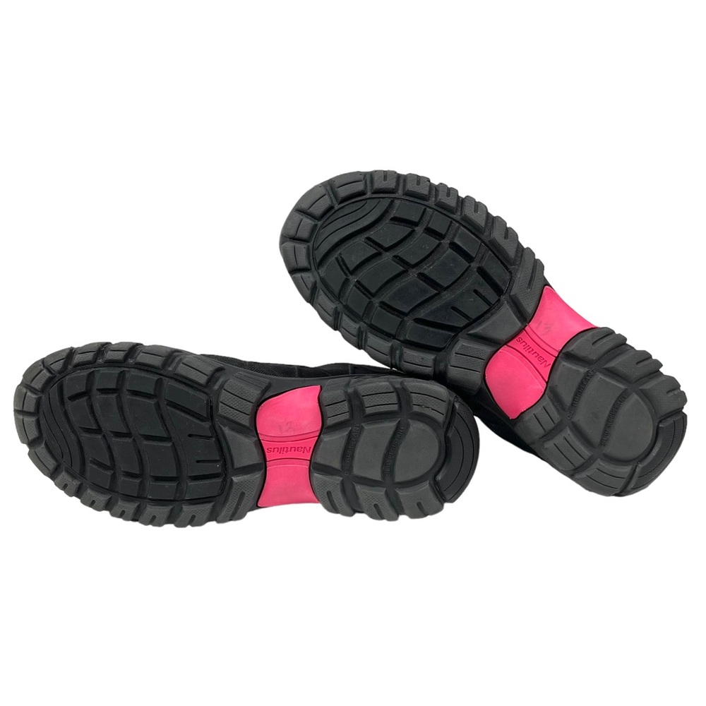 Nautilus Women’s 6.5 Safety Work‎ Shoes Black Pink Composite Toe - Picture 10 of 11